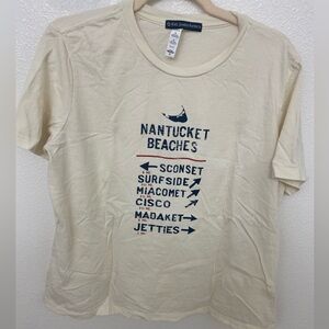 Nantucket Beaches Ivory XL T-shirt by Kiel James Patrick